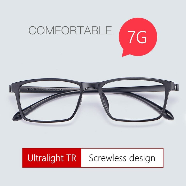 Yimaruili Unisex Full Rim Square Tr 90 Eyeglasses X1x2 Full Rim Yimaruili Eyeglasses