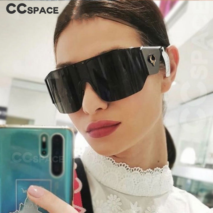 CCspace Women's Full Rim Oversized Square Resin Frame Sunglasses 53016 Sunglasses CCspace Sunglasses