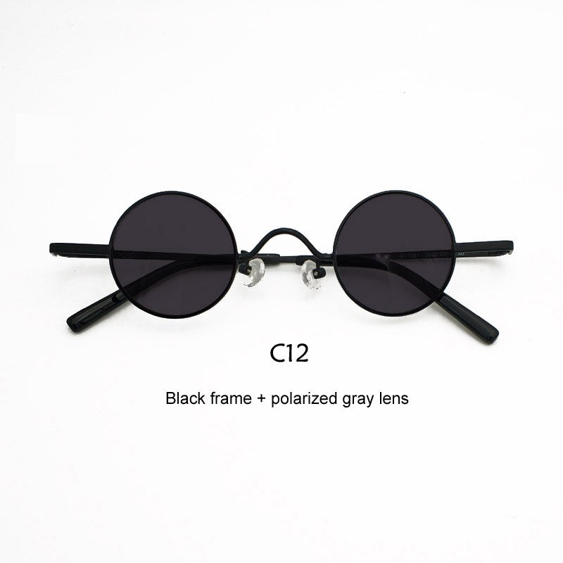 Yujo Unisex Acetate Alloy Small Round Sunglasses Y050 Sunglasses Yujo C12 China