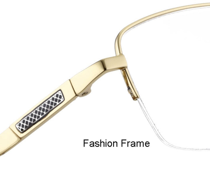 Hotochki Men's Titanium Memory Alloy Eyeglasses Lr7818 Full Rim Hotochki