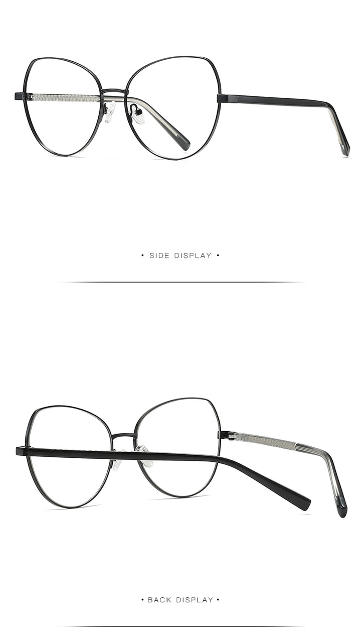 Hotochki Women's Full Rim Cat Eye Alloy Frame Eyeglasses 3001 Full Rim Hotochki