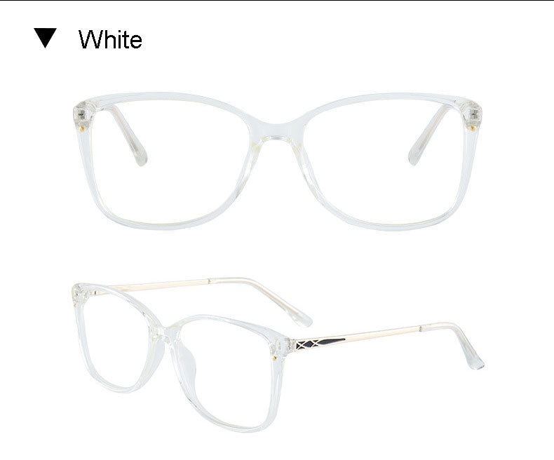 Hotony Women's Full Rim TR 90 Resin Square Frame Eyeglasses 7034 Full Rim Hotony