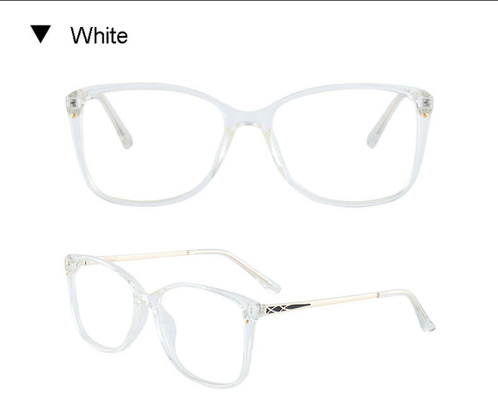 Hotony Women's Full Rim TR 90 Resin Square Frame Eyeglasses 7034 Full Rim Hotony