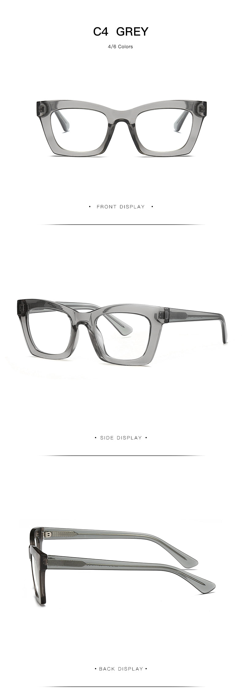 Gmei Women's Full Rim TR 90 Titanium Cat Eye Frame Eyeglasses 2016 Full Rim Gmei Optical