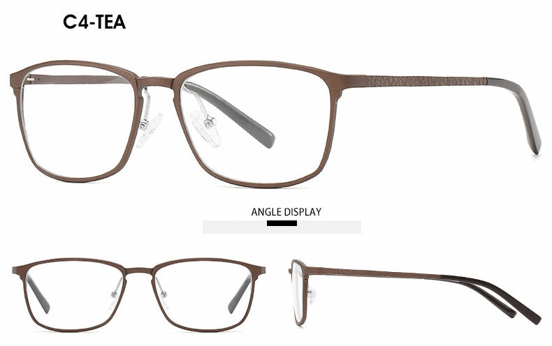 Hotochki Unisex Full Rim Aluminum Magnesium Alloy Frame Eyeglasses 6266 Full Rim Hotochki