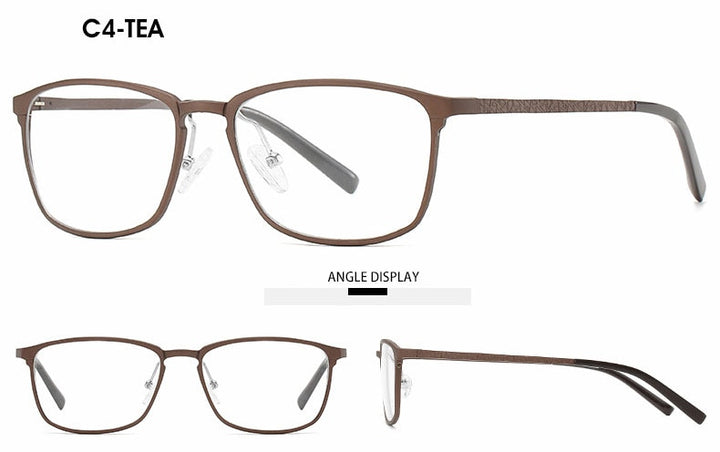 Hotochki Unisex Full Rim Aluminum Magnesium Alloy Frame Eyeglasses 6266 Full Rim Hotochki
