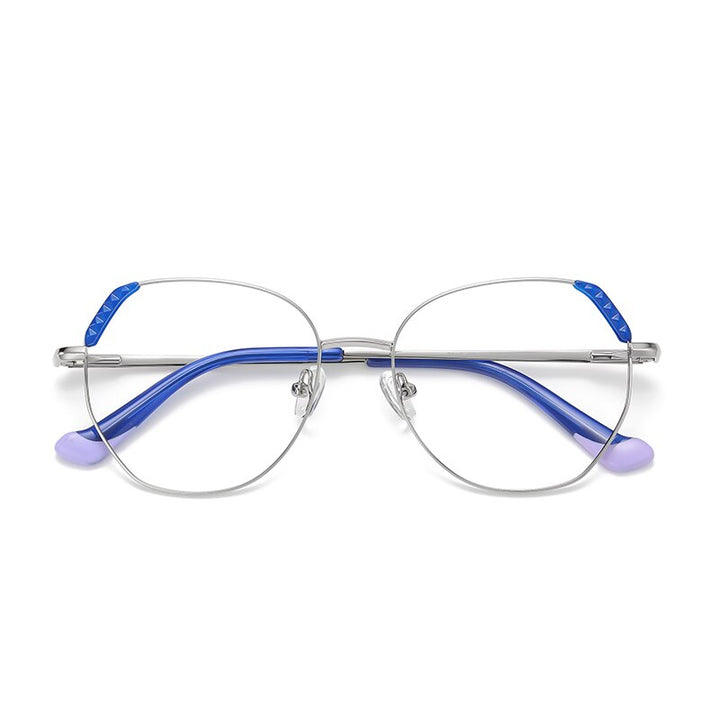 Hotony Women's Full Rim Cat Eye Alloy Frame Eyeglasses 3015 Full Rim Hotony C2