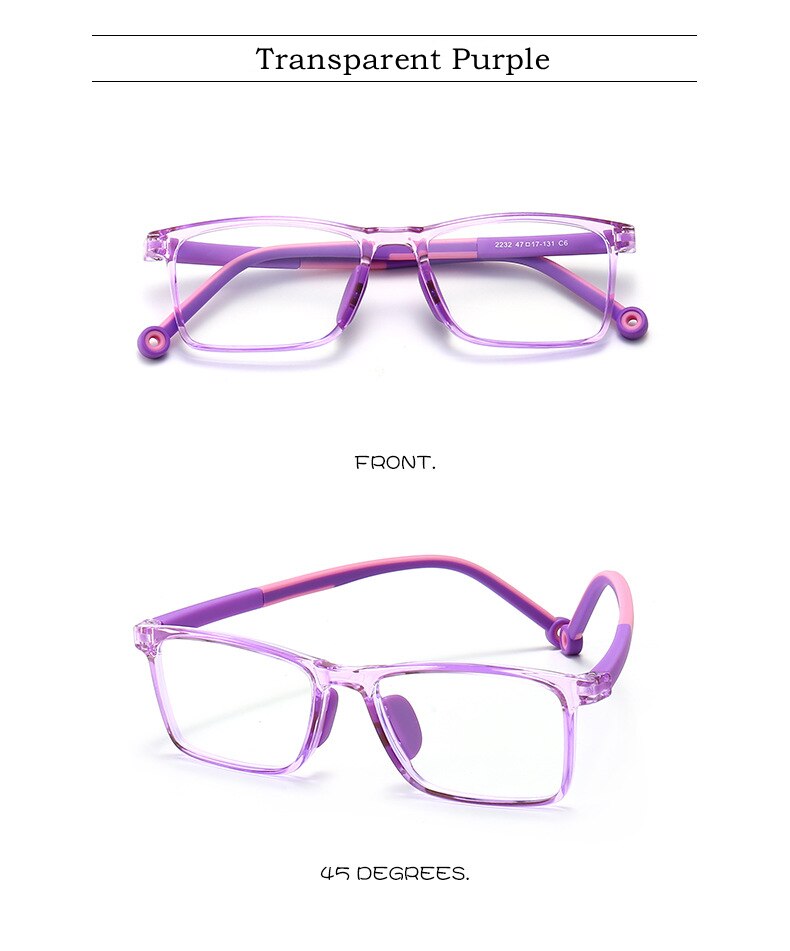 Yimaruili Unisex Children's Full Rim TR 90 Resin Frame Eyeglasses 2232 Full Rim Yimaruili Eyeglasses