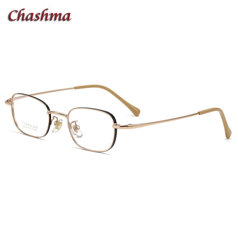 Chashma Ottica Unisex Full Rim Square Titanium Eyeglasses 835 Full Rim Chashma Ottica