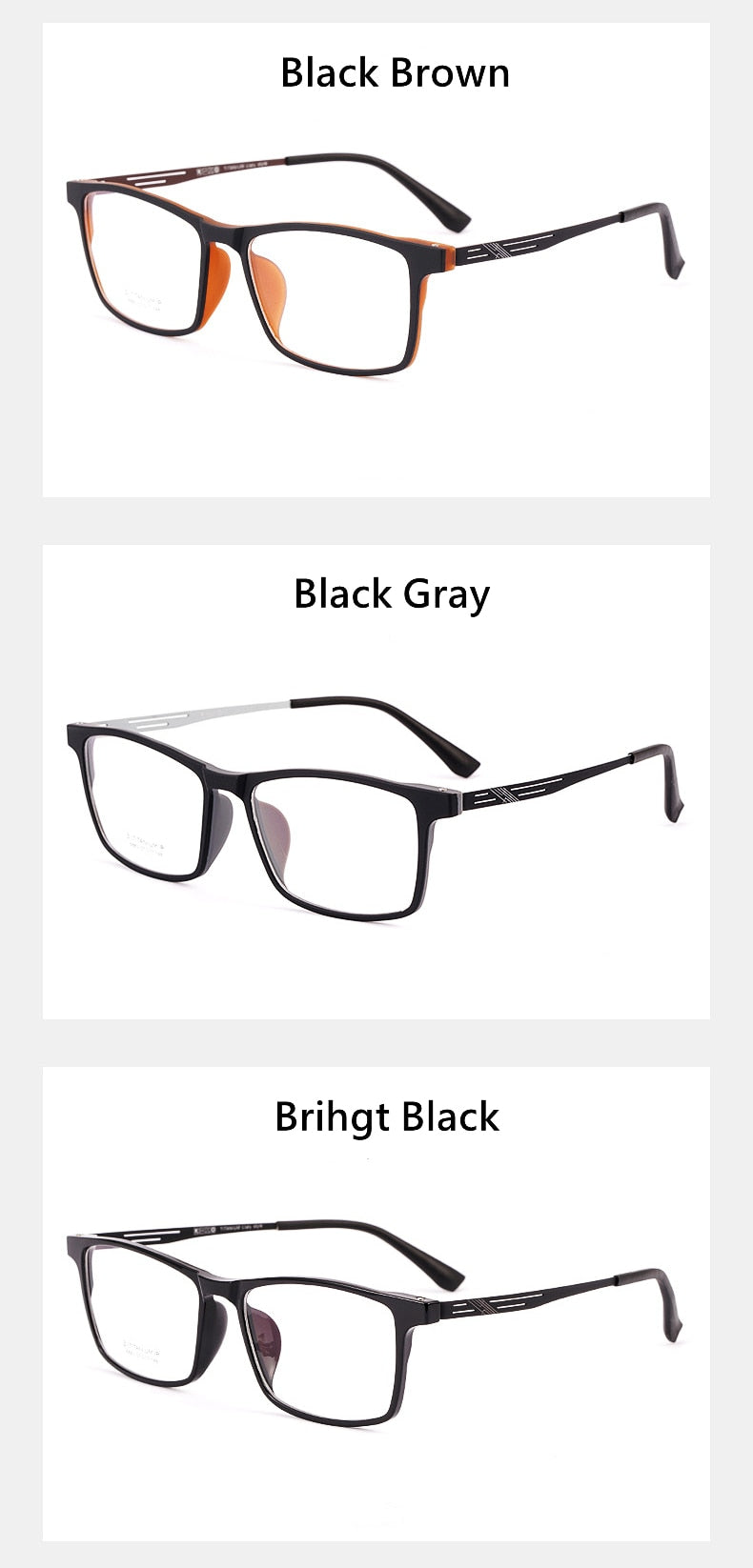 Yimaruili Unisex Full Rim TR 90 Resin β Titanium Frame Eyeglasses Y8883 Full Rim Yimaruili Eyeglasses