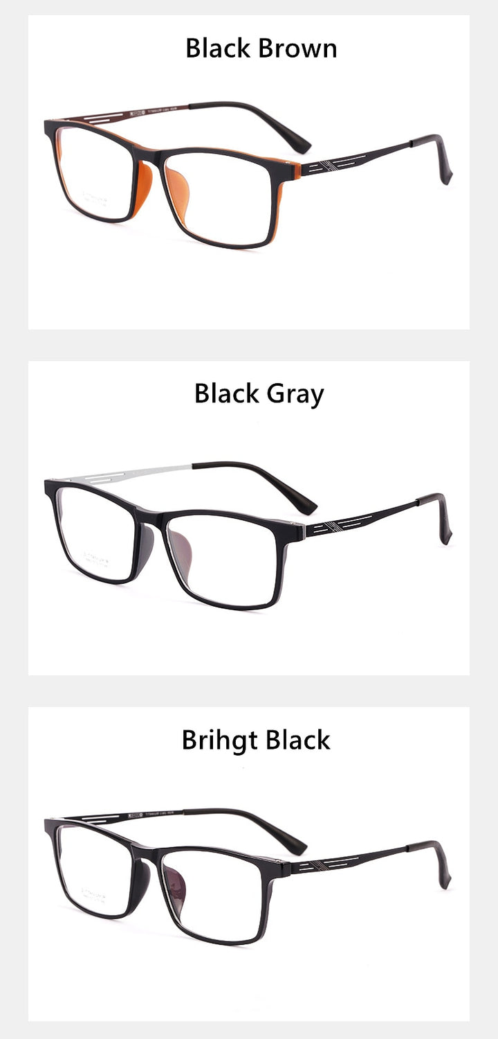 Yimaruili Unisex Full Rim TR 90 Resin β Titanium Frame Eyeglasses Y8883 Full Rim Yimaruili Eyeglasses