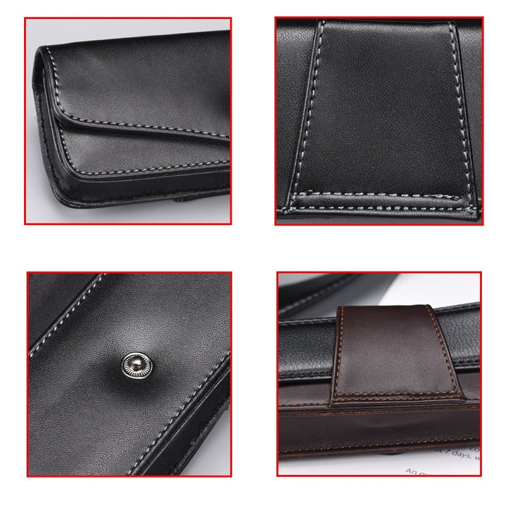 Men's Wearable PU Leather Eyeglass Case Box For Belts Case Cubojue Case