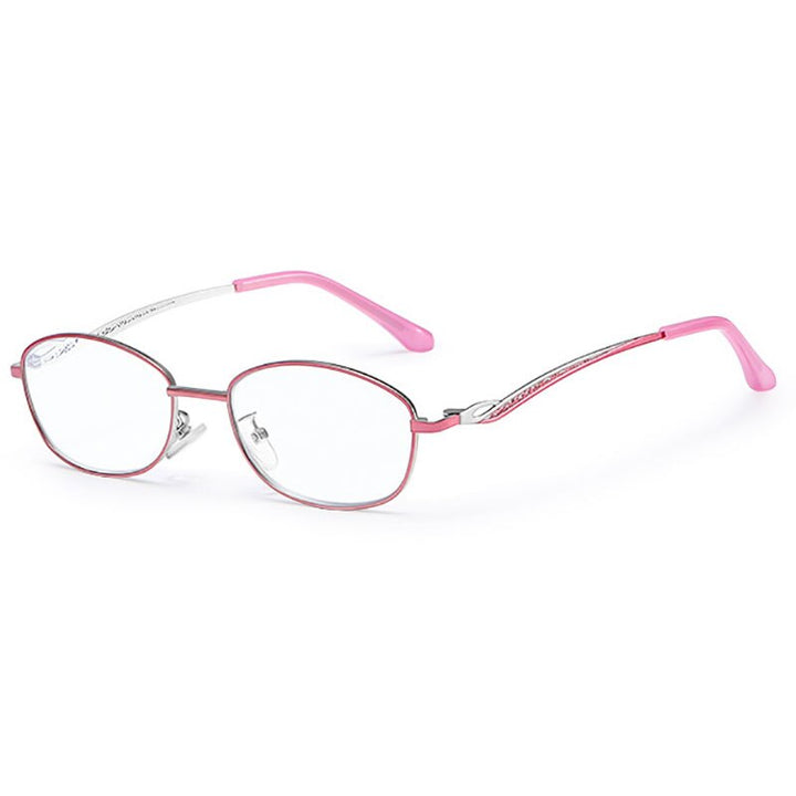 Hotony Women's Full Rim Rectangular Alloy Frame Presbyopic Reading Glasses 9002 Reading Glasses Hotony   