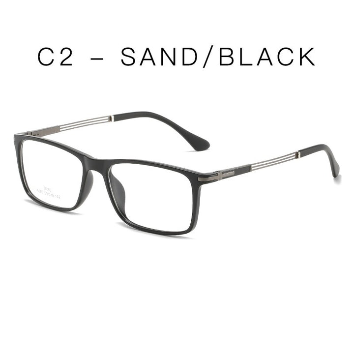 Hotochki Unisex Full Rim Aluminum Magnesium Frame Eyeglasses 9170 Full Rim Hotochki C2