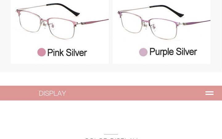 Hotochki Women's Full Rim Titanium Frame Eyeglasses 86061 Full Rim Hotochki