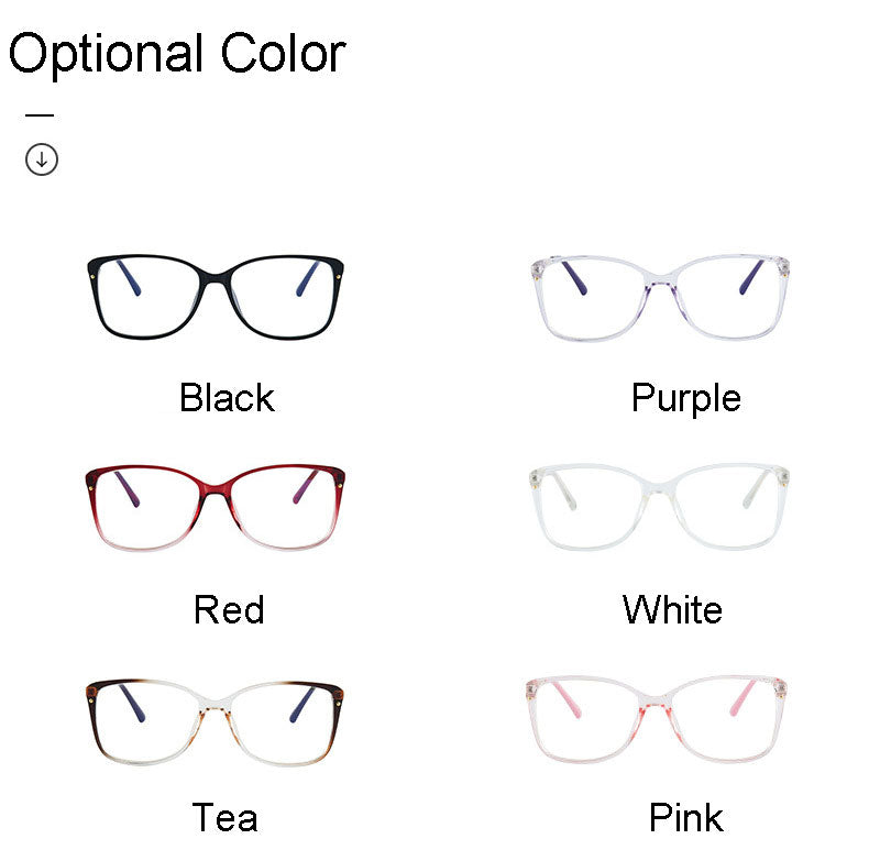 Hotony Women's Full Rim TR 90 Resin Square Frame Eyeglasses 7034 Full Rim Hotony