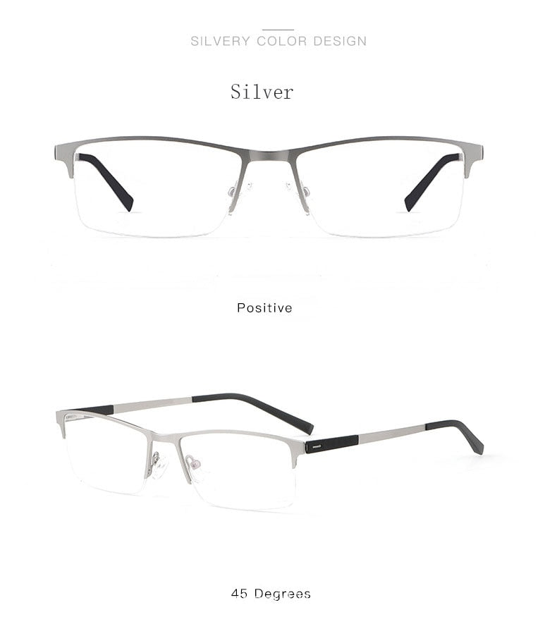 Hotochki Unisex Semi Rim Square Alloy Frame Eyeglasses 8839 Semi Rim Hotochki