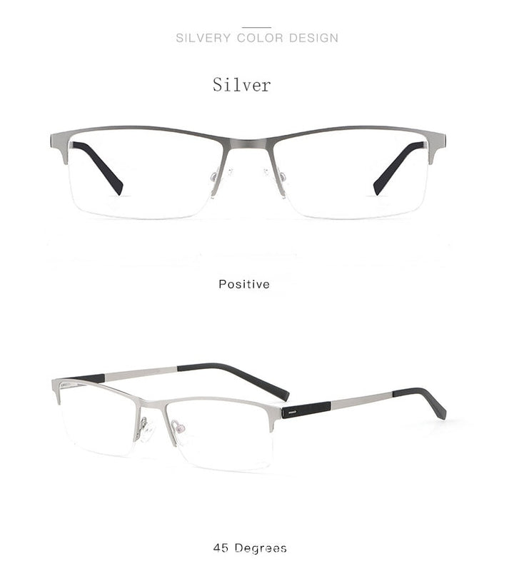 Hotochki Unisex Semi Rim Square Alloy Frame Eyeglasses 8839 Semi Rim Hotochki