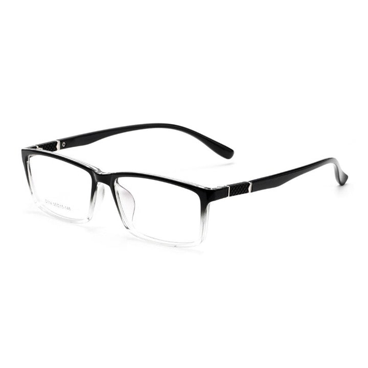Yimaruili Men's Full Rim Square Frame Resin Eyeglasses D114 Full Rim Yimaruili Eyeglasses