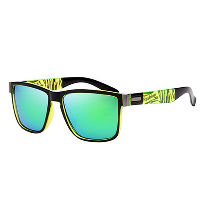 Reven Jate Full Rim Rectangle Polycarbonate Polarized Sunglasses 5180 Sunglasses Reven Jate green other
