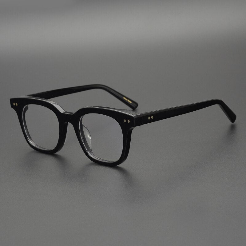 Gatenac Unisex Full Rim Square Acetate Frame Eyeglasses  Gxyj163 Full Rim Gatenac