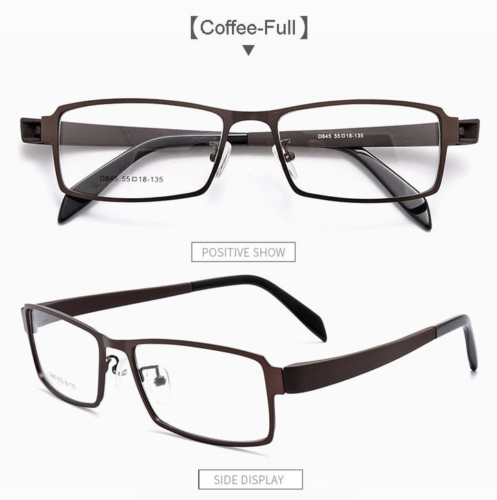 Hotochki Men's Full/Semi Rim Alloy Frame Eyeglasses D849/D845 Semi Rim Hotochki