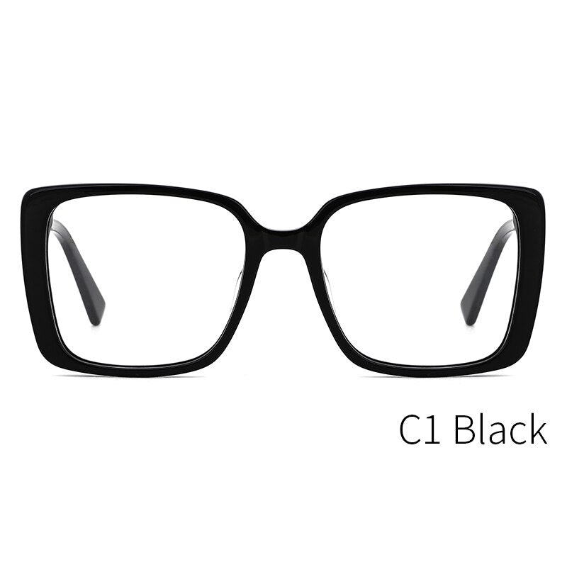 Kansept Women's Full Rim Square Acetate Alloy Frame Eyeglasses Mg6114 Full Rim Kansept MG6114C1