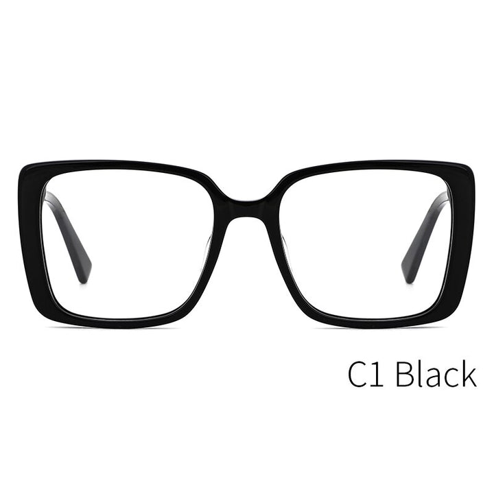Kansept Women's Full Rim Square Acetate Alloy Frame Eyeglasses Mg6114 Full Rim Kansept MG6114C1