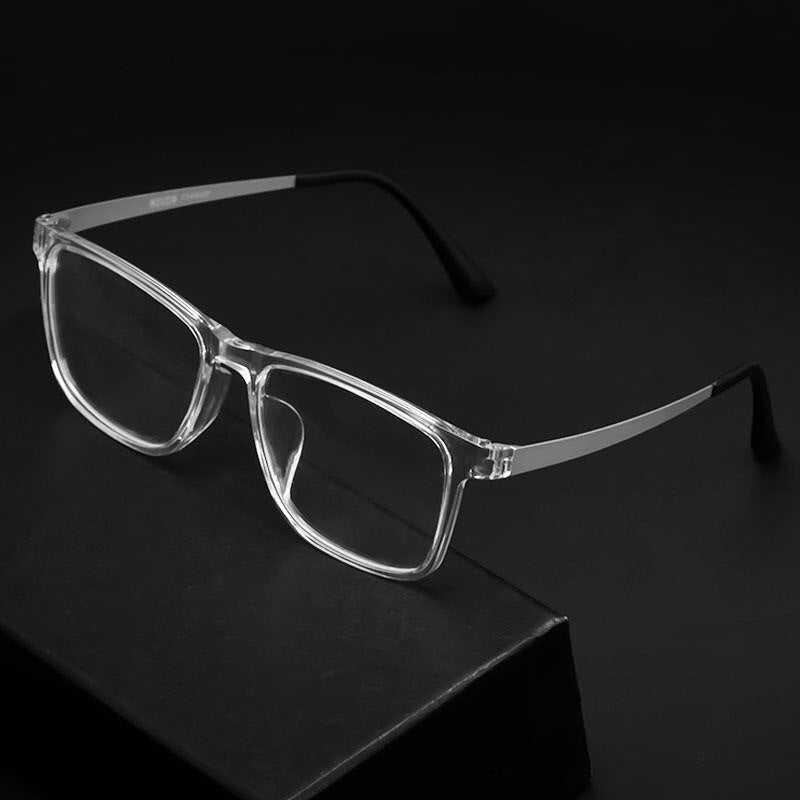 Hdcrafter Unisex Full Rim Square TR 90 Titanium Frame Eyeglasses 3068h Full Rim Hdcrafter Eyeglasses