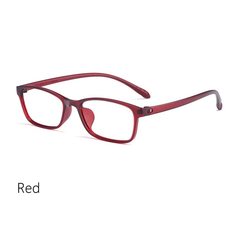 Yimaruili Unisex Full Rim Square Tr 90 Eyeglasses X1x2 Full Rim Yimaruili Eyeglasses WOMEN Red