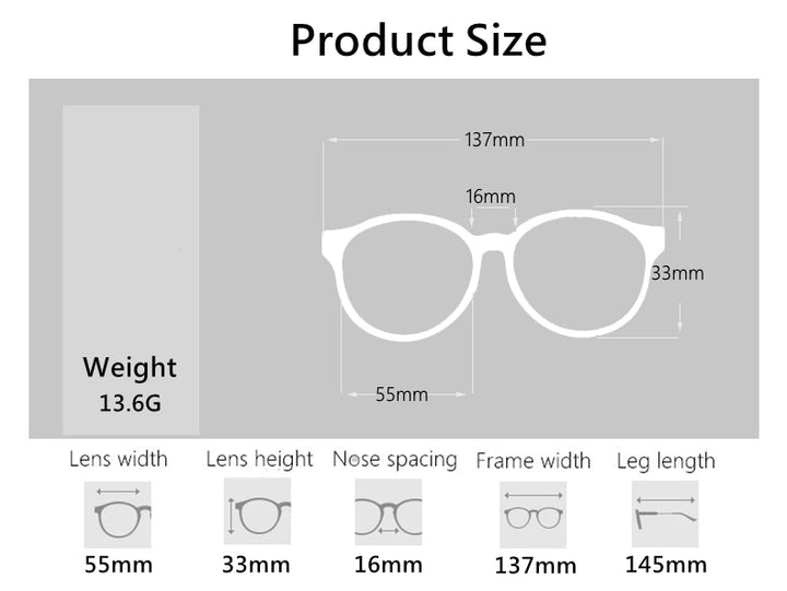 Yimaruili Unisex Full Rim Screwless Titanium Alloy Frame Eyeglasses 28606 Full Rim Yimaruili Eyeglasses