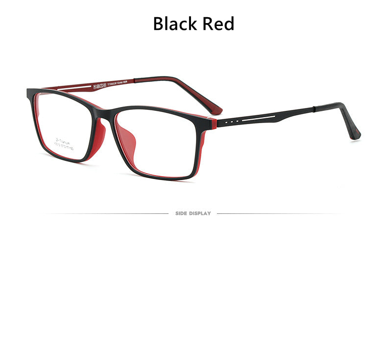 Hdcrafter Men's Full Rim Square Titanium Frame Eyeglasses Y2012 Full Rim Hdcrafter Eyeglasses