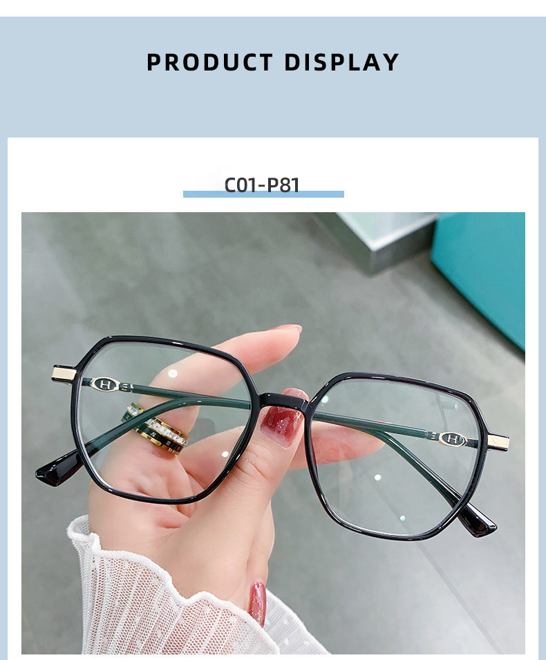 Hotony Women's Full Rim TR 90 Resin Square Frame Eyeglasses Lk304 Full Rim Hotony