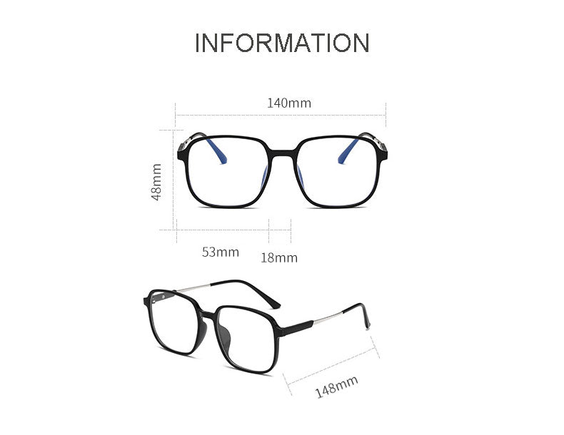 Hotony Unisex Full Rim Round TR 90 Resin Frame Eyeglasses 60152 Full Rim Hotony