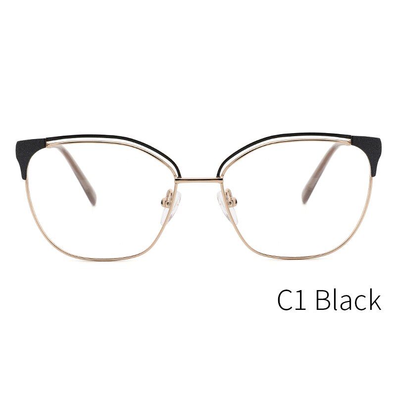 Kansept Women's Full Rim Cat Eye Stainless Steel Frame Eyeglasses Mg3532 Full Rim Kansept