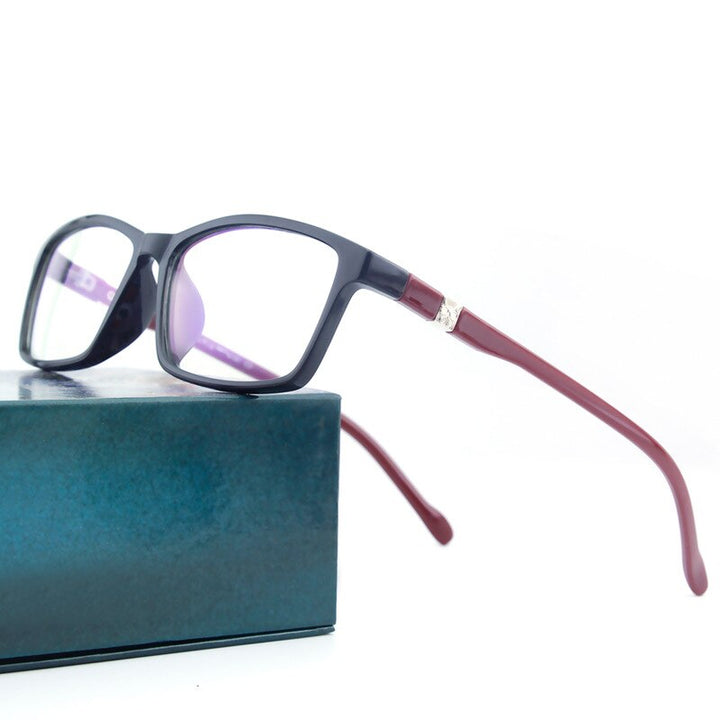 Hdcrafter Unisex Full Rim Square Tr 90 Acetate Frame Eyeglasses N6701 Full Rim Hdcrafter Eyeglasses C3