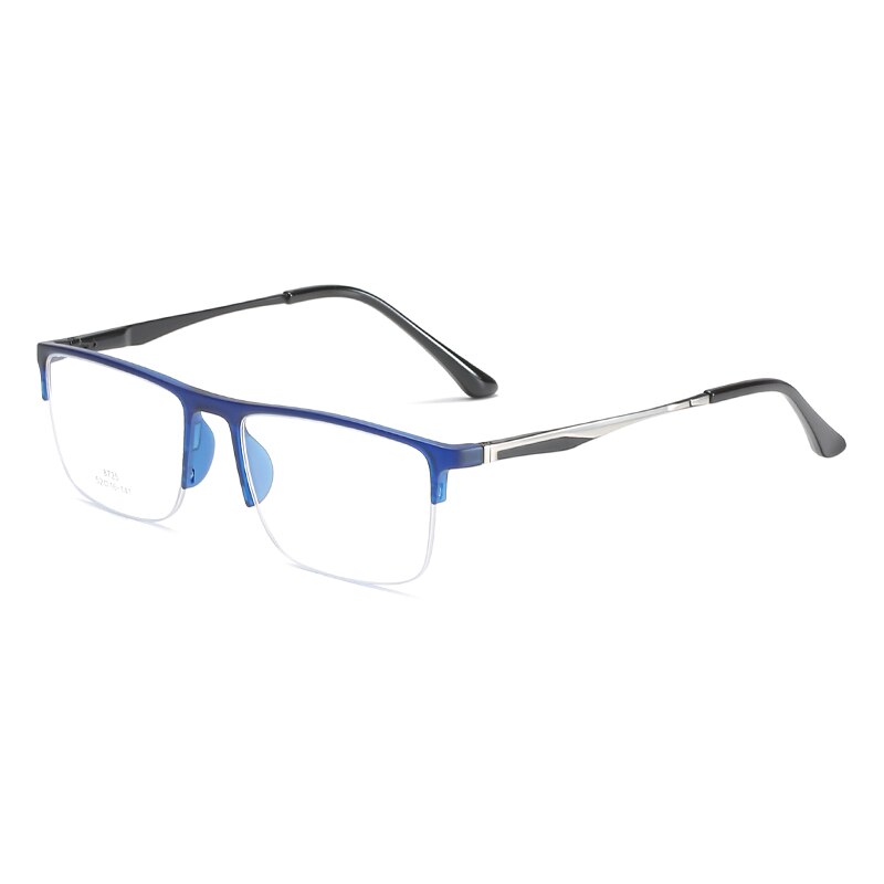 Handoer Unisex Semi Rim Square Alloy Eyeglasses 8725 Semi Rim Handoer