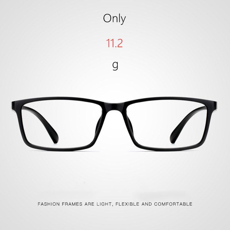 Yimaruili Men's Full Rim Square Frame Resin Eyeglasses D114 Full Rim Yimaruili Eyeglasses