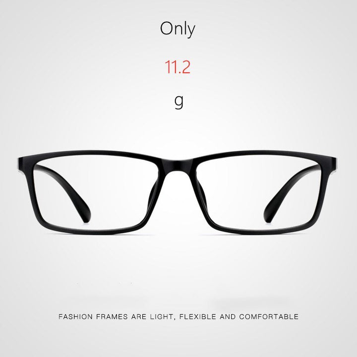 Yimaruili Men's Full Rim Square Frame Resin Eyeglasses D114 Full Rim Yimaruili Eyeglasses