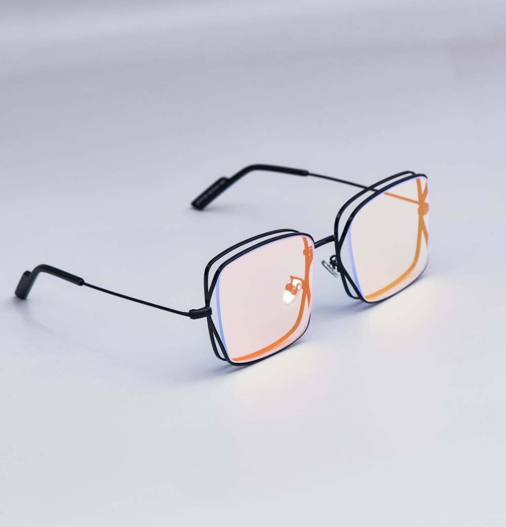 CCspace Women's Full Rim Square Alloy Frame Sunglasses 53019 Sunglasses CCspace pink-mirror