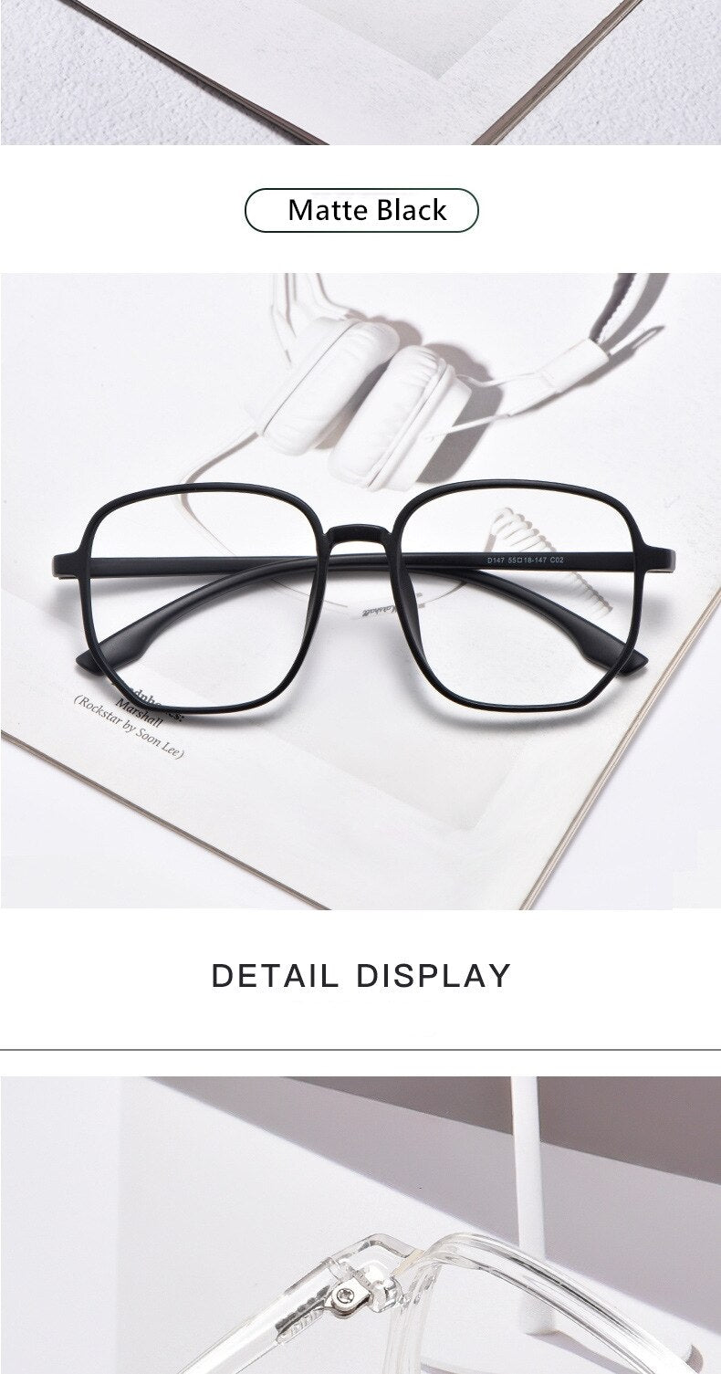 Yimaruili Unisex Full Rim Acetate Polygon Frame Eyeglasses D147 Full Rim Yimaruili Eyeglasses
