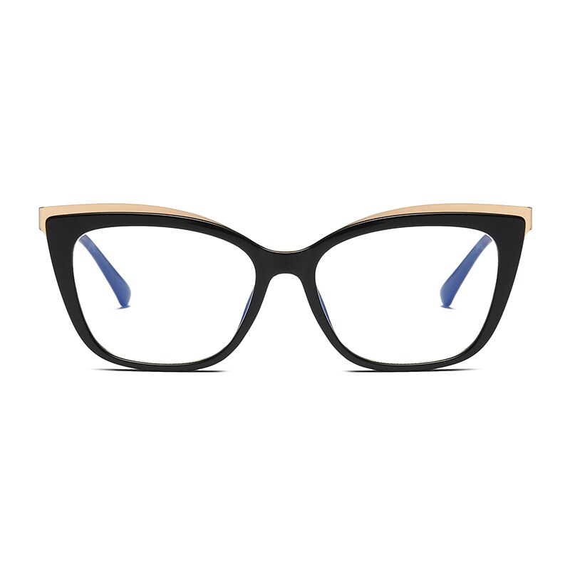 Hotochki Women's Full Rim Cat Eye Alloy Acetate Frame Eyeglasses 2049 Full Rim Hotochki