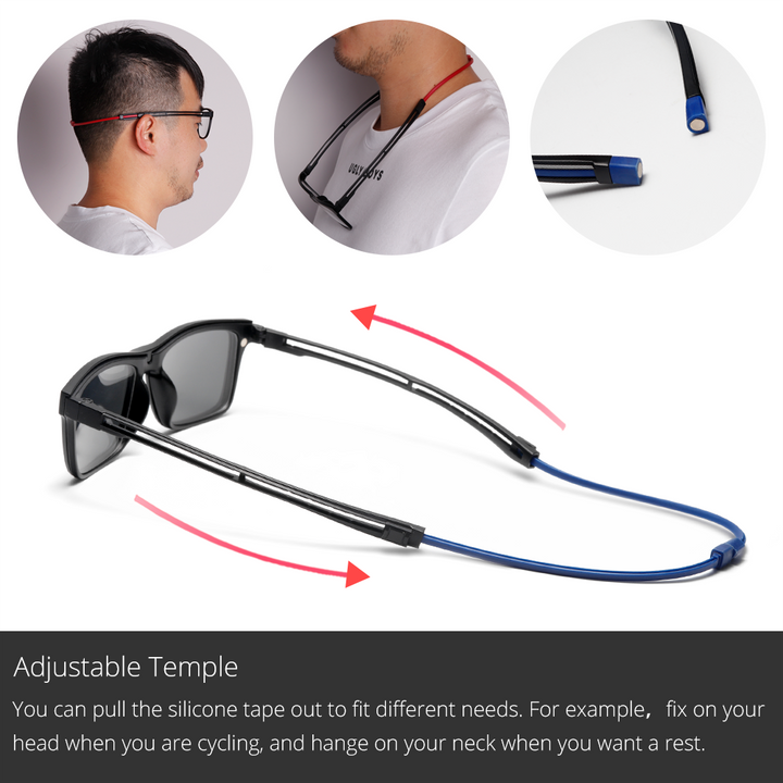 Ralferty Unisex Square Eyeglasses With Clip On Sunglasses With Clip Ons Ralferty