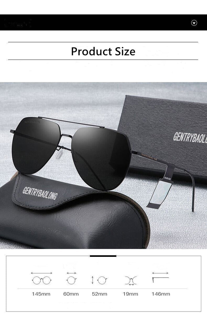 Yimaruili Women's Full Rim Double Bridge Alloy Frame Polarized Lens Sunglasses B8011 Sunglasses Yimaruili Sunglasses