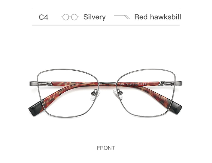 Hotochki Unisex Full Rim Square Alloy Frame Eyeglasses 3010 Full Rim Hotochki