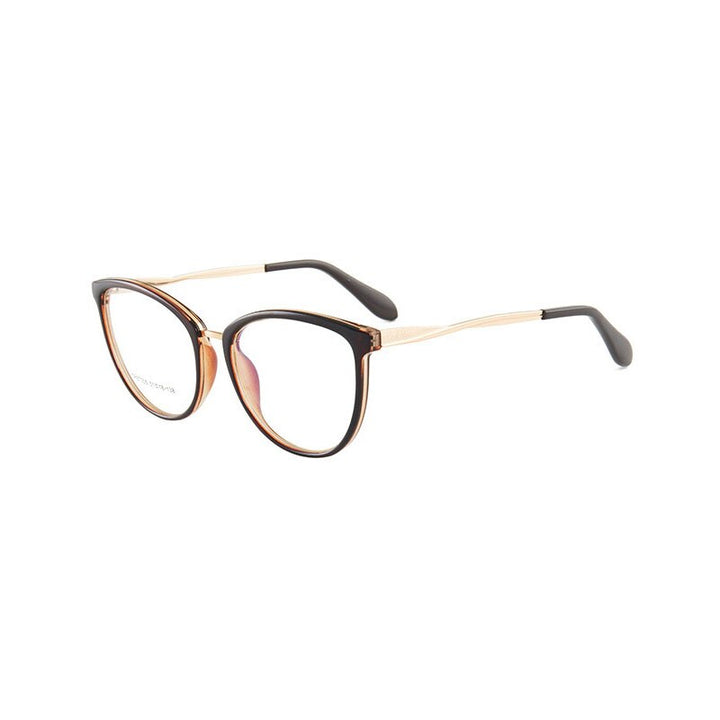 Hotony Women's Full Rim TR 90 Resin Round Frame Eyeglasses 7005 Full Rim Hotony