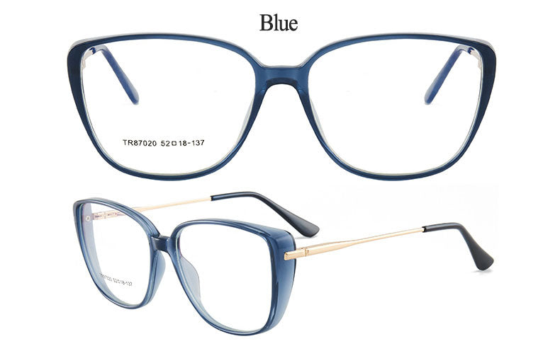 Hotony Women's Full Rim TR 90 Resin Cat Eye Frame Eyeglasses 7020 Full Rim Hotony
