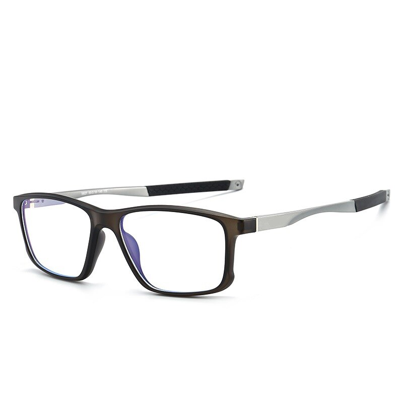 CCspace Unisex Full Rim Square Tr 90 Titanium Sport Eyeglasses 47547 Full Rim CCspace 06