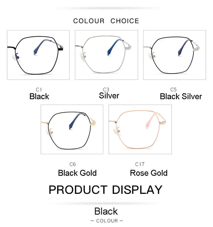 Hotochki Unisex Full Rim Alloy Frame Spring Hinge Eyeglasses 9339 Full Rim Hotochki