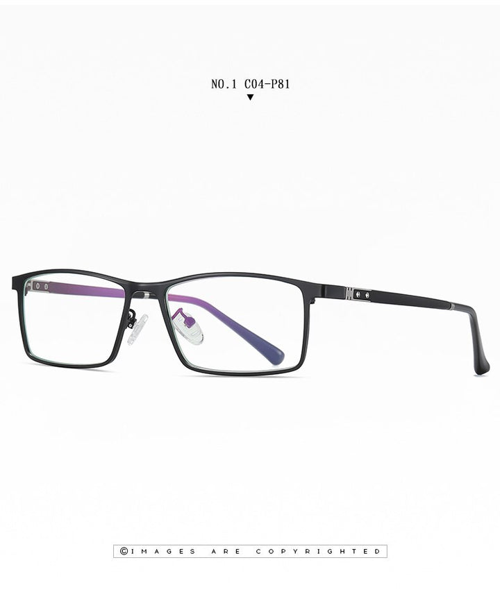 Hotochki Men's Full Rim TR-90 Resin Alloy Frame Eyeglasses T316 Full Rim Hotochki